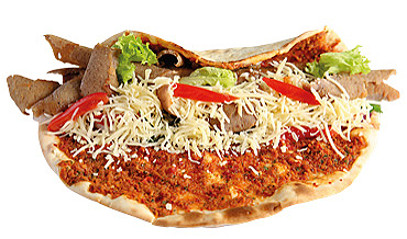 Turkse pizza döner met kaas